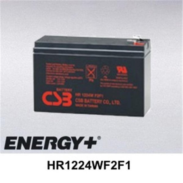 Fedco Batteries FedCo Batteries Compatible with  CSB HR1224WF2F1 6400mAh Sealed Lead Acid Battery For Standby And Main Power Applications HR1224WF2F1